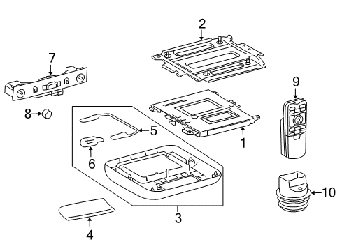 2013 Toyota Land Cruiser Entertainment System Components Diagram