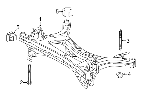 2019 Toyota Prius Prime Suspension Mounting - Rear Diagram