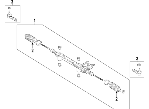 2019 Toyota Corolla Steering Column & Wheel, Steering Gear & Linkage Diagram 8 - Thumbnail