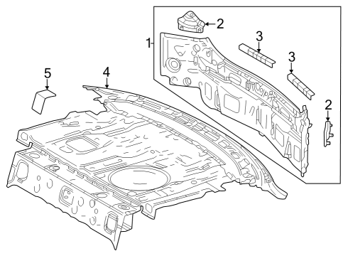 2023 Toyota Crown Rear Body Diagram