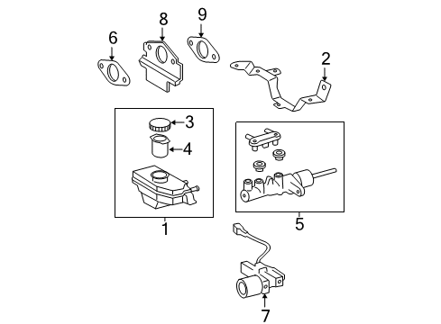 2008 Toyota Camry Dash Panel Components Diagram