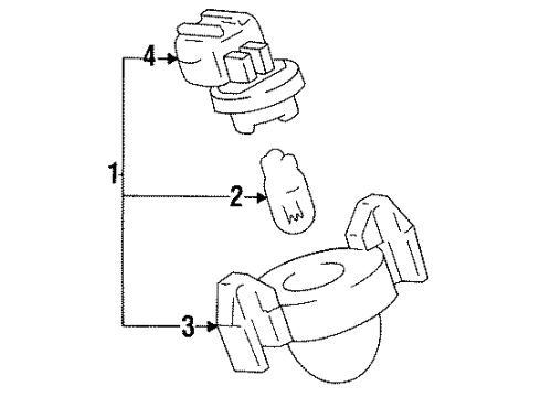 1991 Toyota Pickup License Lamps Diagram