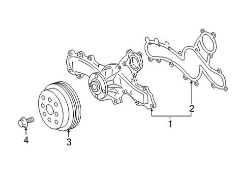 2022 Toyota Highlander Water Pump Diagram