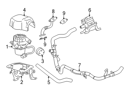 2013 Toyota FJ Cruiser A.I.R. System Diagram