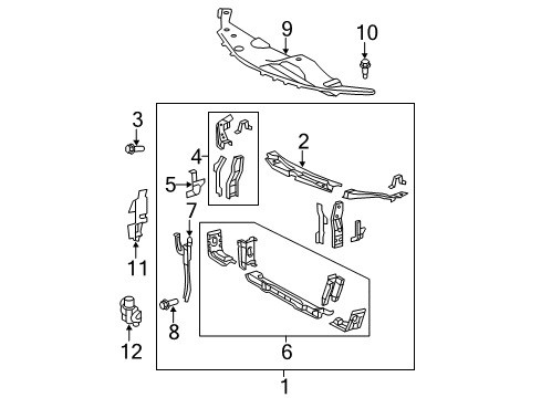 2008 Toyota Camry Radiator Support Diagram 3 - Thumbnail