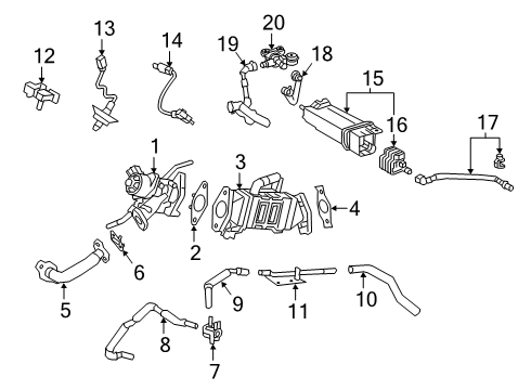 2022 Toyota Corolla Hose, Fuel Vapor Feed Diagram for 23827-37070