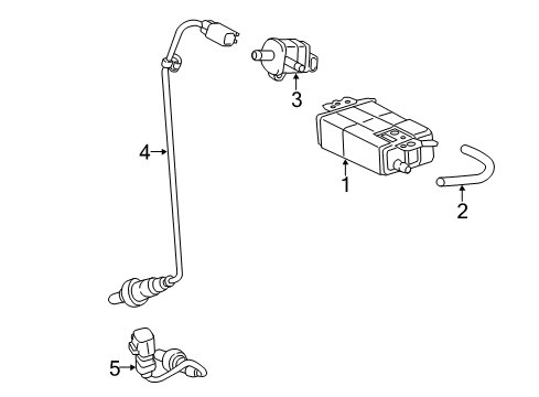 2015 Scion iQ CANISTER Assembly, CHARC Diagram for 77740-74010