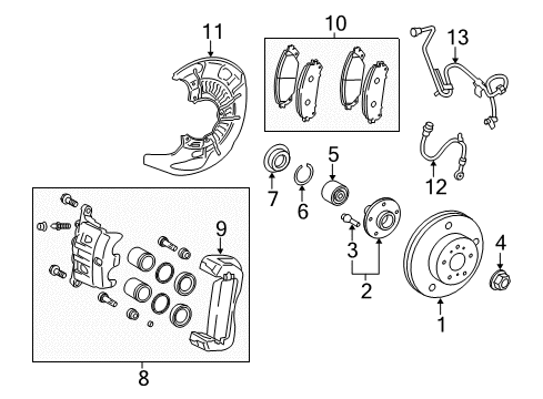 2019 Toyota Highlander Anti-Lock Brakes Diagram 3 - Thumbnail