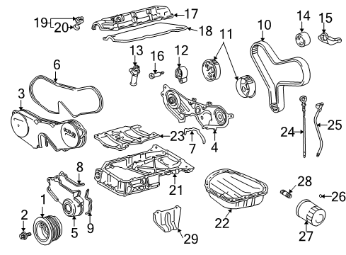 2001 Toyota Highlander Filters Diagram 4 - Thumbnail