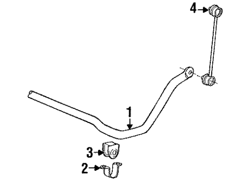 1993 Toyota MR2 Stabilizer Bar & Components - Front Diagram 2 - Thumbnail