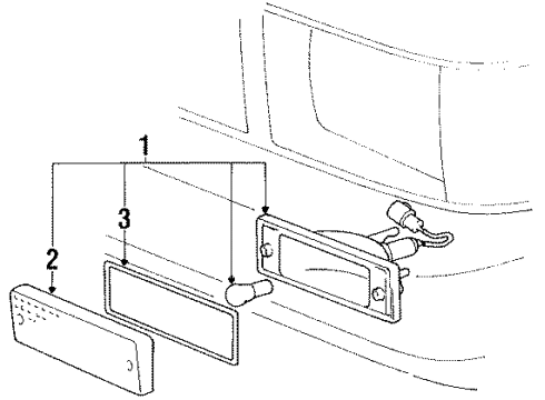 1987 Toyota 4Runner Park Lamps Diagram