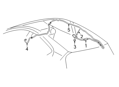 2014 Toyota Prius C Cord Sub-Assembly, ANTEN Diagram for 86101-52B20