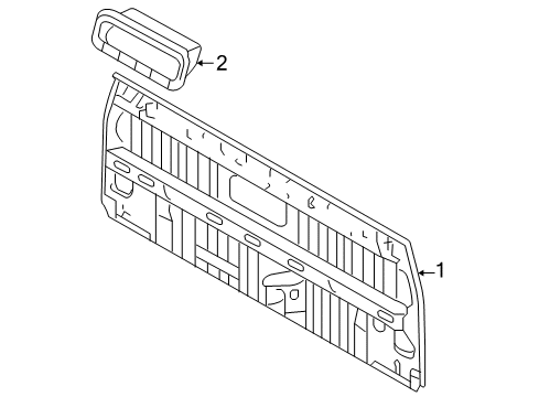 2010 Toyota Tacoma Back Panel Diagram