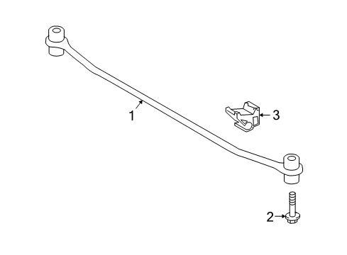 2013 Toyota Matrix Rear Suspension, Control Arm Diagram 1 - Thumbnail