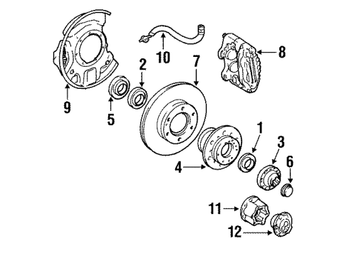 1993 Toyota Pickup Brake Master Cylinder Repair Kit Diagram for 04493-35280