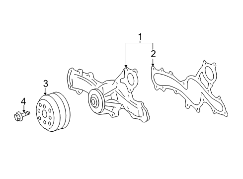 2018 Toyota Avalon Water Pump Diagram