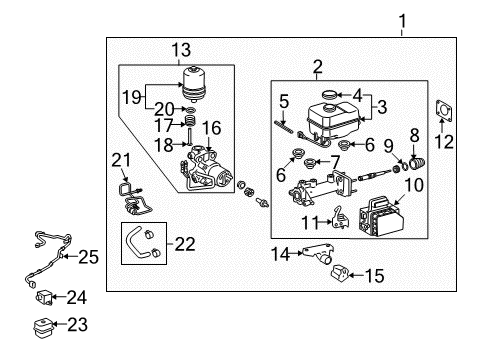 2010 Toyota 4Runner Vacuum Booster Diagram