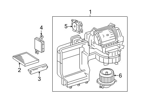 2014 Toyota Camry Blower Motor & Fan Diagram