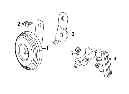 2023 Toyota Corolla Horn Diagram 1 - Thumbnail