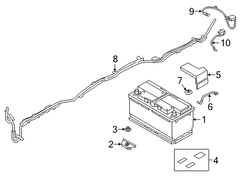 2023 Toyota GR Supra Cover Diagram for 82821-WAA01