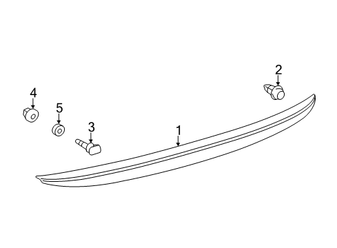 2013 Toyota Camry Spoiler, Rear,L/COLOR Diagram for 76871-06908