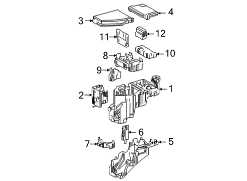 2021 Toyota Sienna Fuse & Relay Diagram 1 - Thumbnail