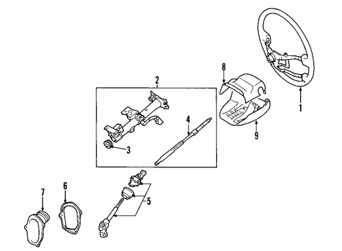 2006 Toyota Highlander Shaft Assy, Steering Intermediate Diagram for 45220-48160