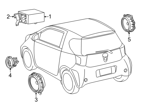 2015 Scion iQ Sound System Diagram