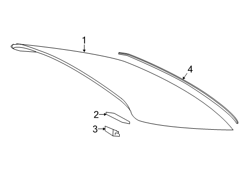 2018 Toyota Camry Back Glass Diagram