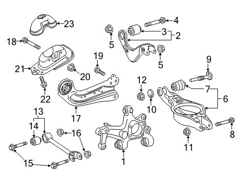 2020 Toyota Prius Prime Cam, CAMBER Adjust Diagram for 48198-07010