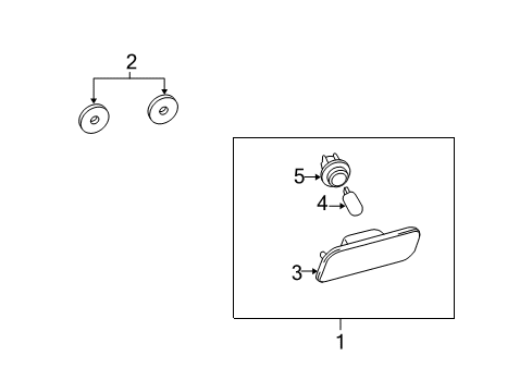 2006 Scion xA Lens & Body, Side Tu Diagram for 81741-30120