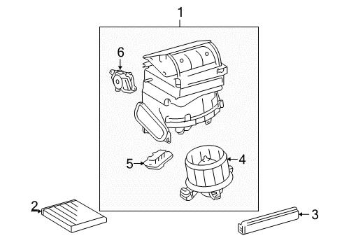 2008 Scion xB Blower Motor & Fan, Air Condition Diagram