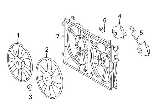 2018 Toyota Prius Cooling System, Radiator, Water Pump, Cooling Fan Diagram 1 - Thumbnail