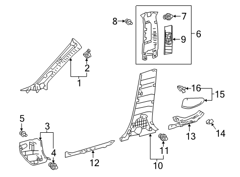 2020 Toyota C-HR Plate Sub-Assembly, Front S Diagram for 73023-58010-C1