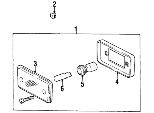 1997 Toyota Land Cruiser Side Marker Lamps Diagram