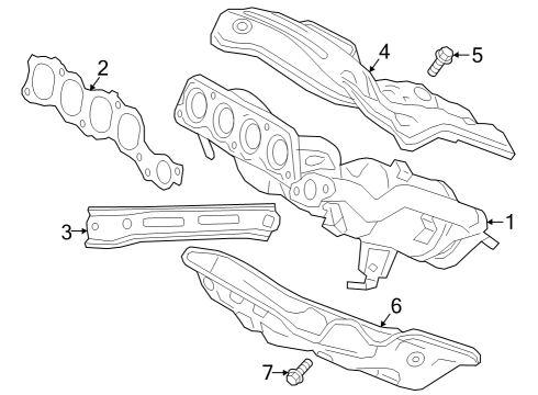 2023 Toyota Crown Exhaust Manifold Diagram 2 - Thumbnail