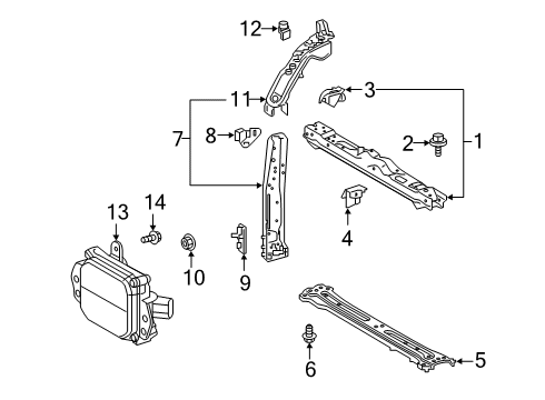 2023 Toyota RAV4 Prime Support Sub-Assembly, Ra Diagram for 53205-0R070