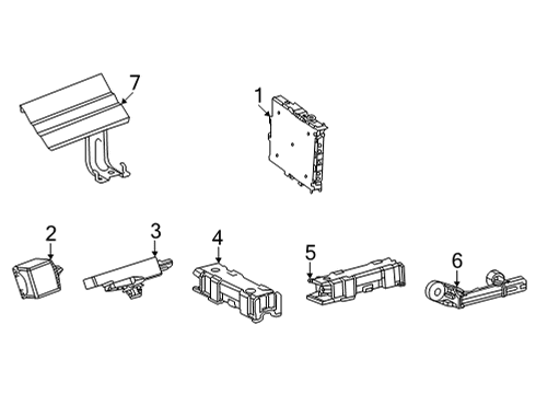 2021 Toyota Sienna Keyless Entry Components Diagram