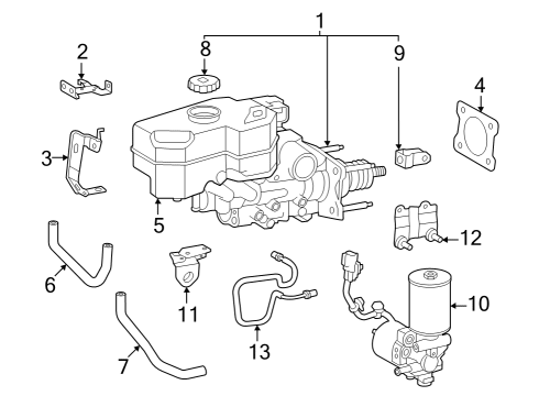 2022 Toyota Tundra CYLINDER SUB-ASSY, B Diagram for 47201-0C100