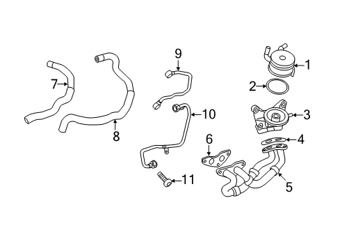 2016 Toyota Sienna Engine Oil Cooler Diagram