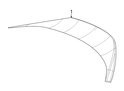 2022 Toyota GR86 SPOILER SUB-ASSY, RR Diagram for PZ332-18016-D0