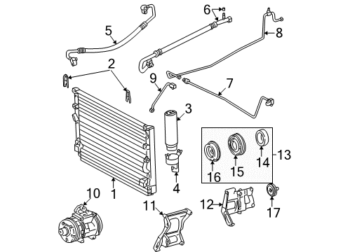 2004 Toyota Tacoma Air Conditioner Diagram 1 - Thumbnail