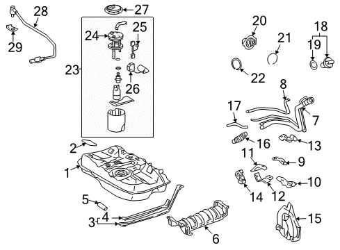 2007 Toyota Solara Fuel Supply Diagram