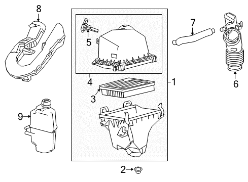 2017 Toyota RAV4 Air Intake Diagram 1 - Thumbnail