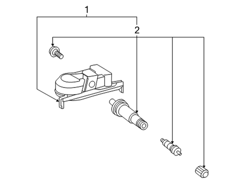 2022 Toyota Venza Tire Pressure Monitoring Diagram