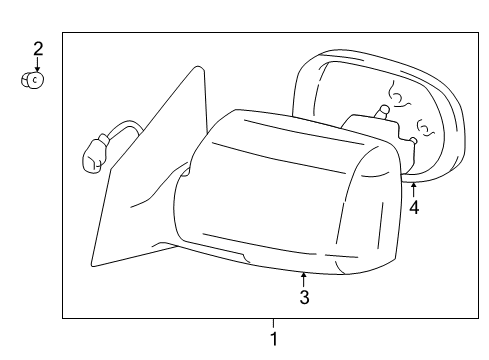 2002 Toyota Prius Outside Mirrors Diagram