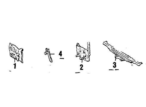 1984 Toyota Celica Radiator & Components Diagram