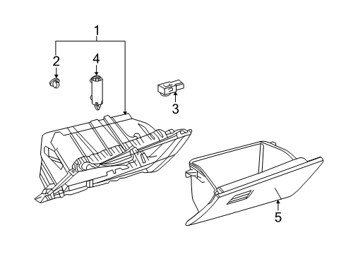 2021 Toyota Corolla Glove Box Diagram