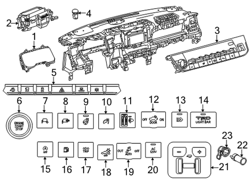 2023 Toyota Tundra Headlamps Diagram 4 - Thumbnail