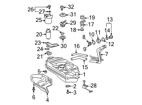 2004 Scion xB Fuel Injection Diagram